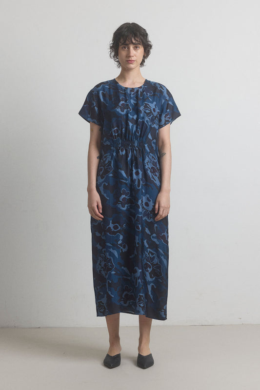 Phoebe Dress - Navy Floral