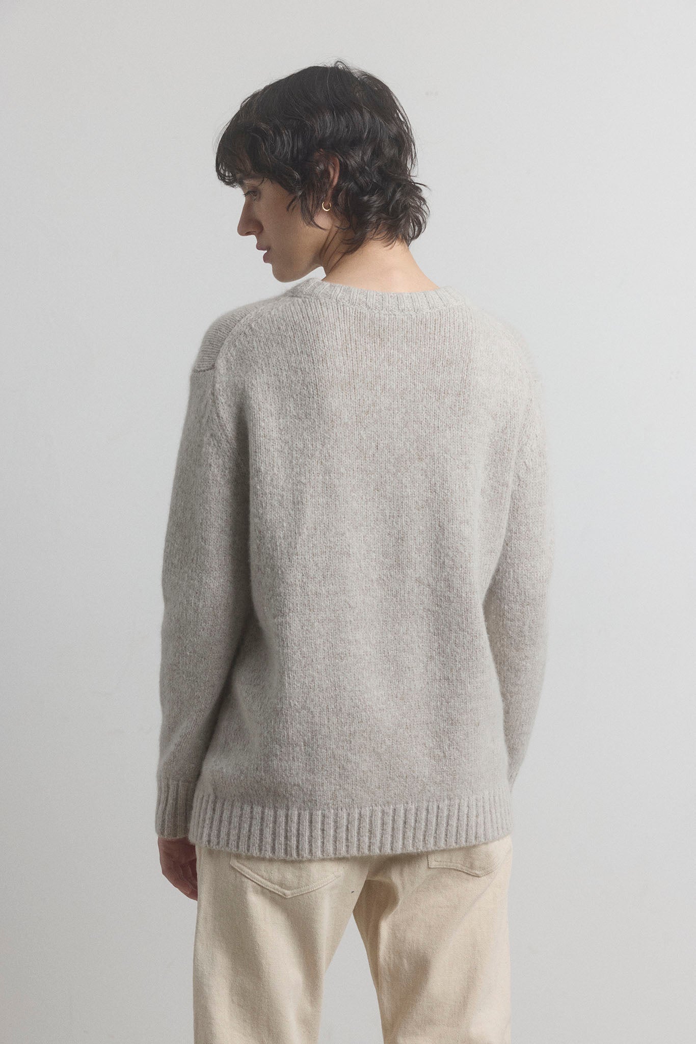 Mies Cable Pullover - Fog