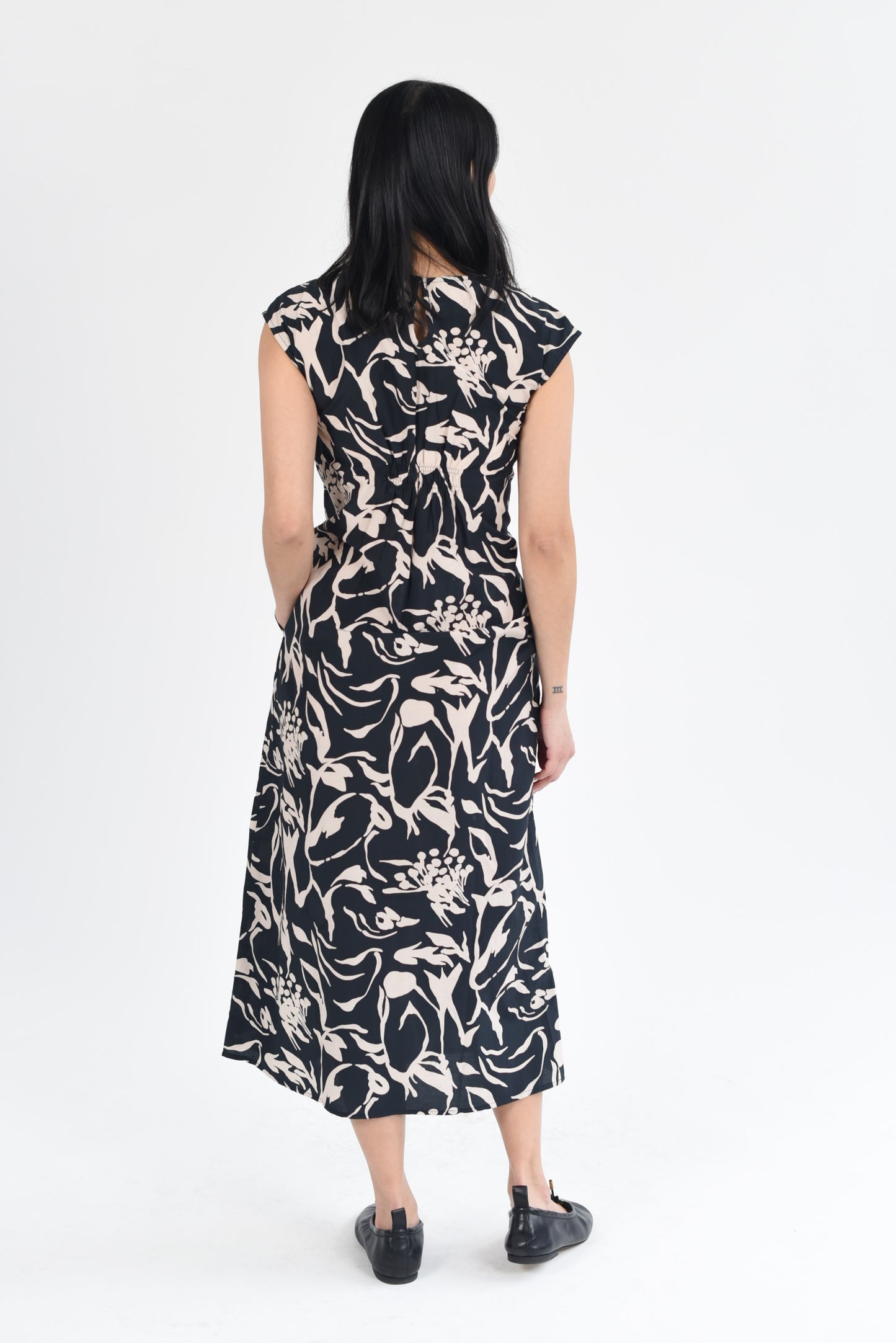 Remsen Dress - Splashy Black Neutral