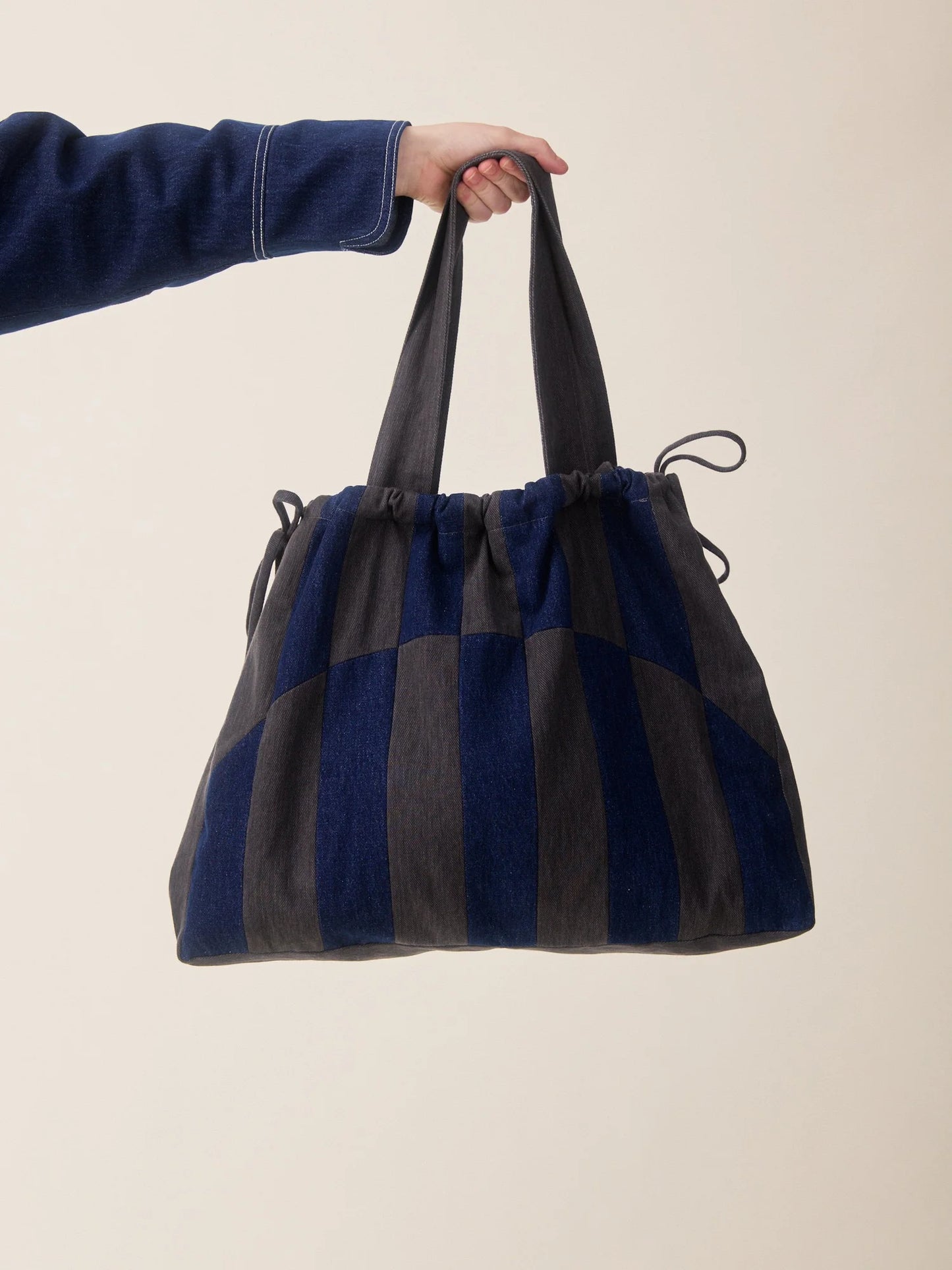Amber Back Denim Patchwork Bag