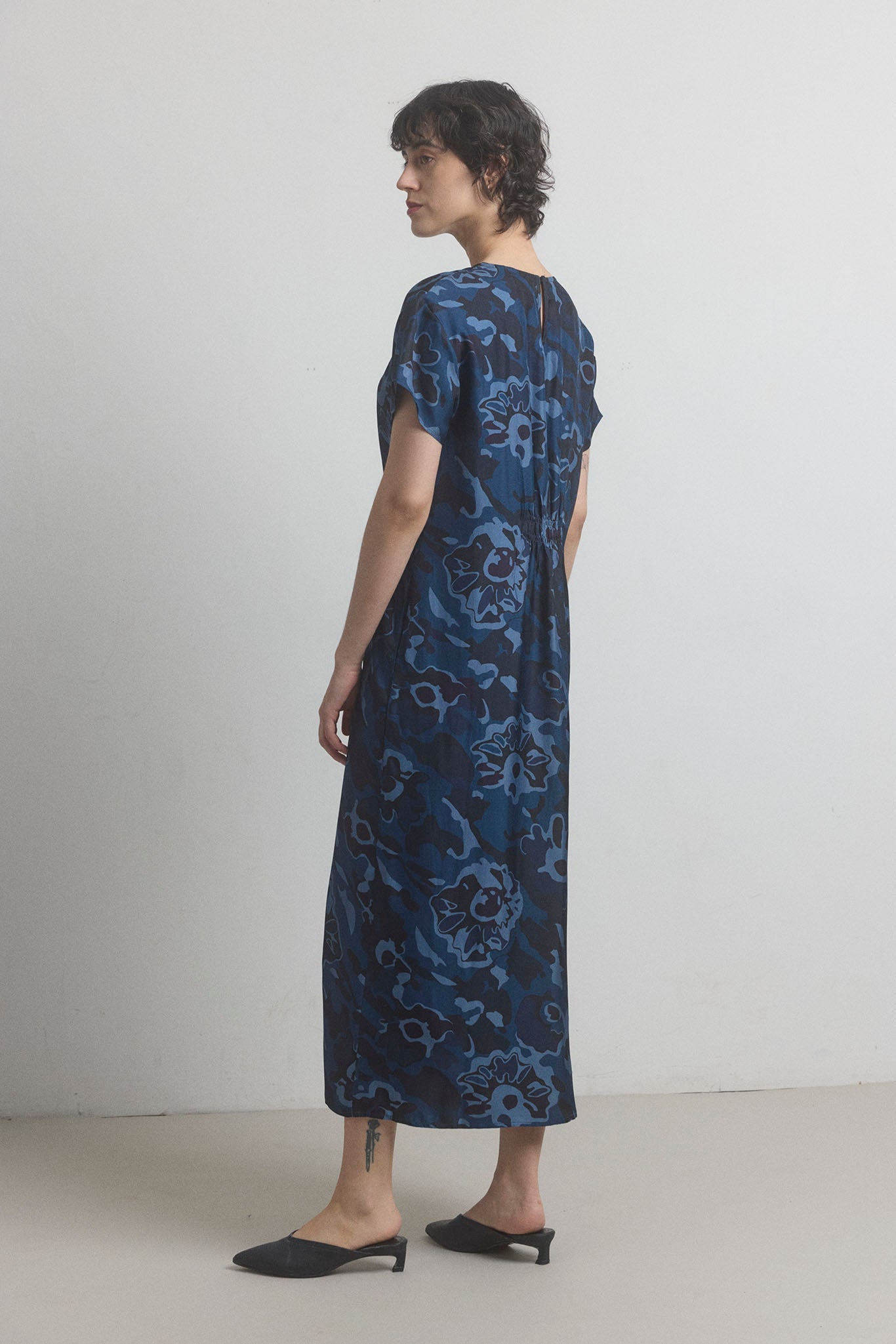 Phoebe Dress - Navy Floral
