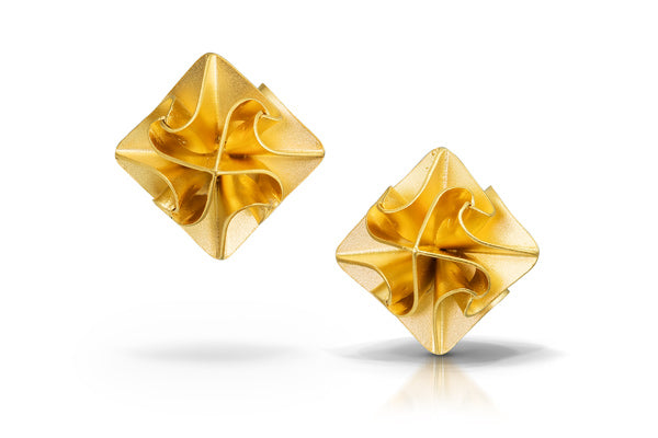 Small Gold Stardust Post Earrings