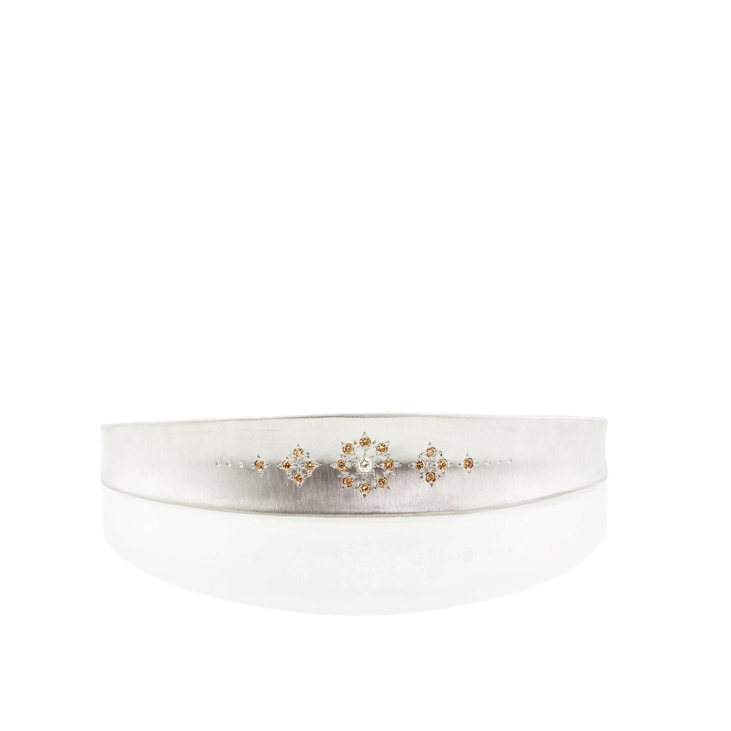 Shimmer Cuff With Champagne Diamonds