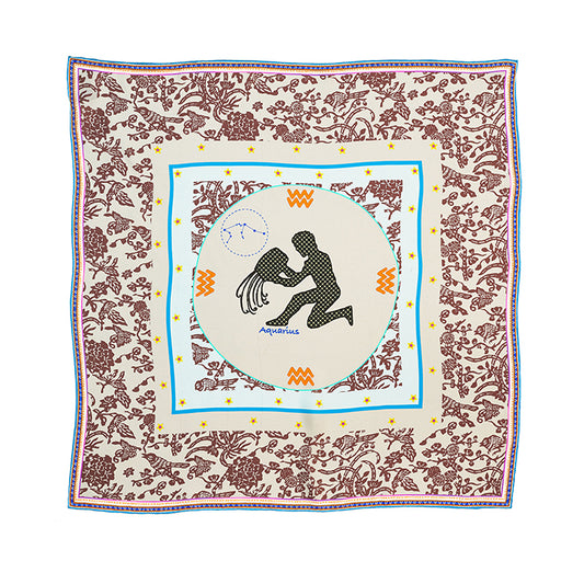 Aquarius Silk Scarf