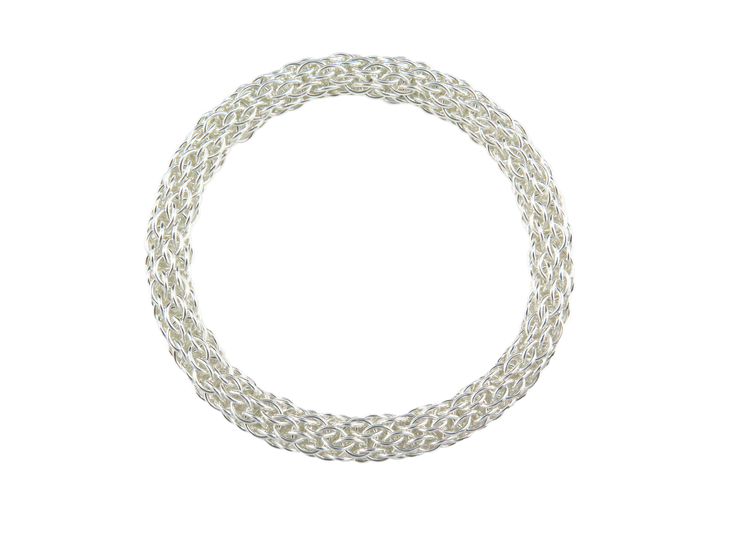 Pencil Weave Necklace Anodized Aluminum