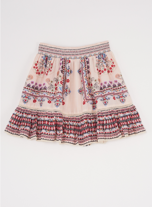 Eden Print Short Skirt
