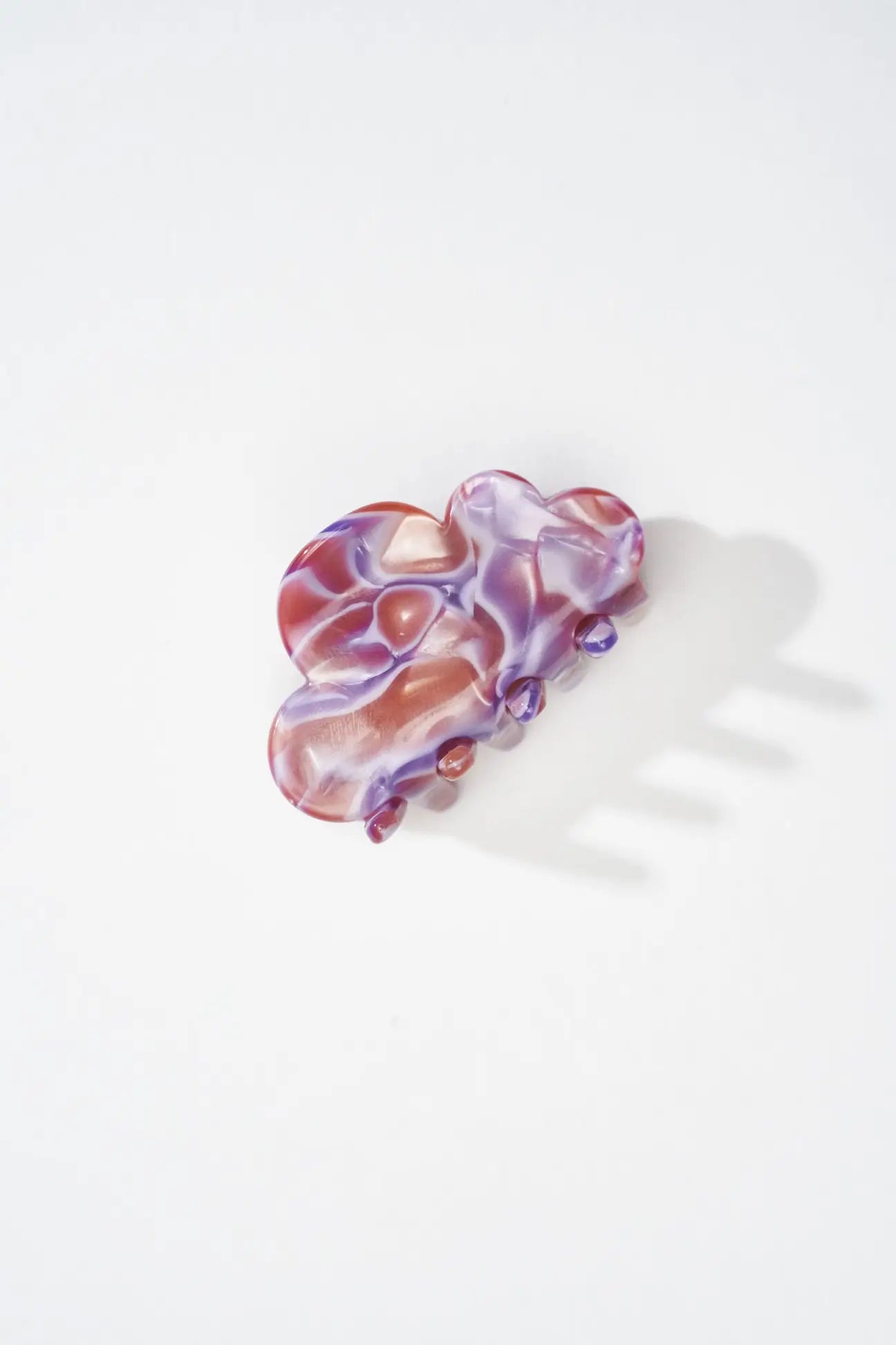 Mini Cloud Claw Hair Clip in Purple Pink