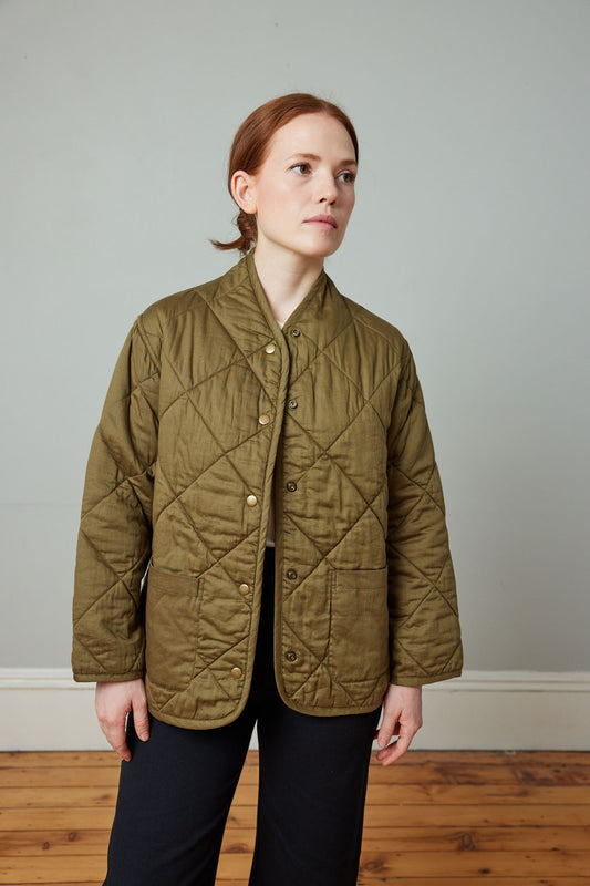 Rosie Quilted Jacket in Surplus