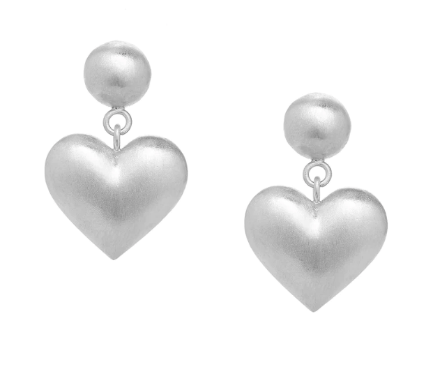 Puffed Heart Earrings
