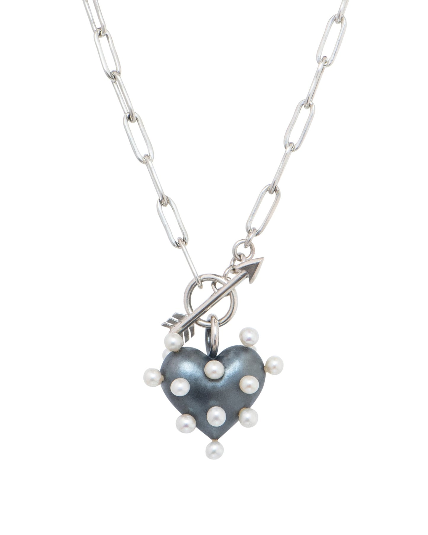 Pin Cushion Heart Necklace