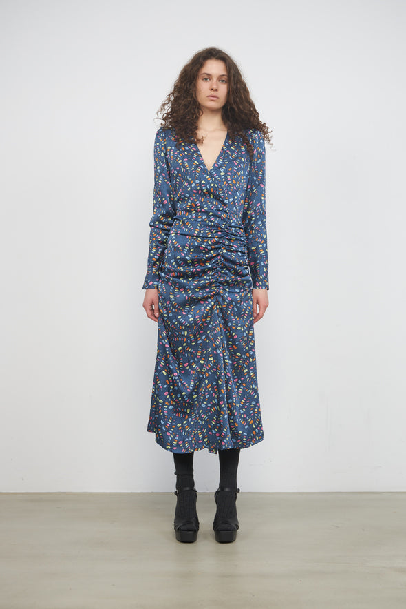 Addison Dress in Dark and Colourful